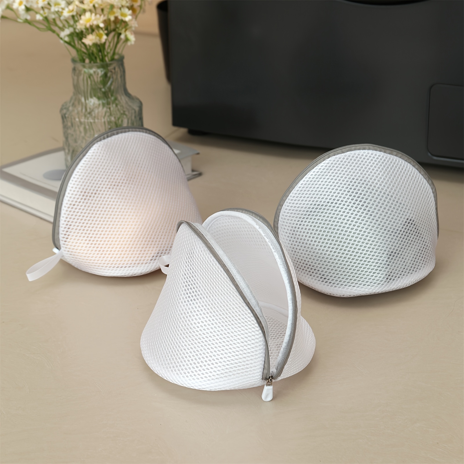 Image of 3pcs Of Underwear Laundry Bags, Small Clothing Washing And Storage Bags For Underwear, Socks, Ties, Etc., And Bra Anti- Laundry Bags To Protect Clothes From Deformation And Damage.