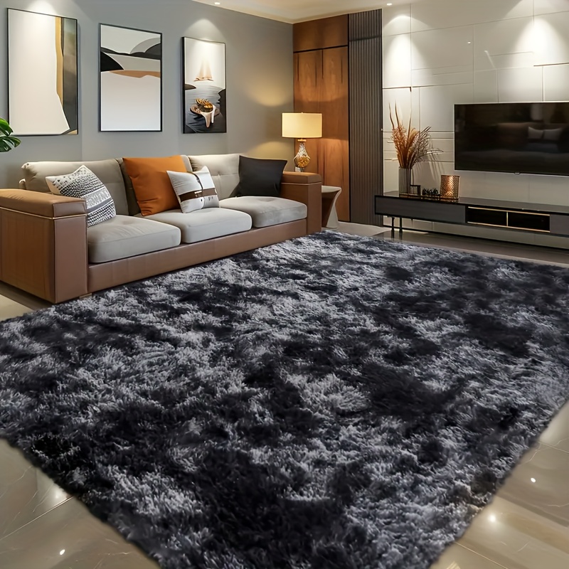 Soft And Skin-friendly Dyed Plush Carpet, Suitable For Living Room And Bedroom Decor