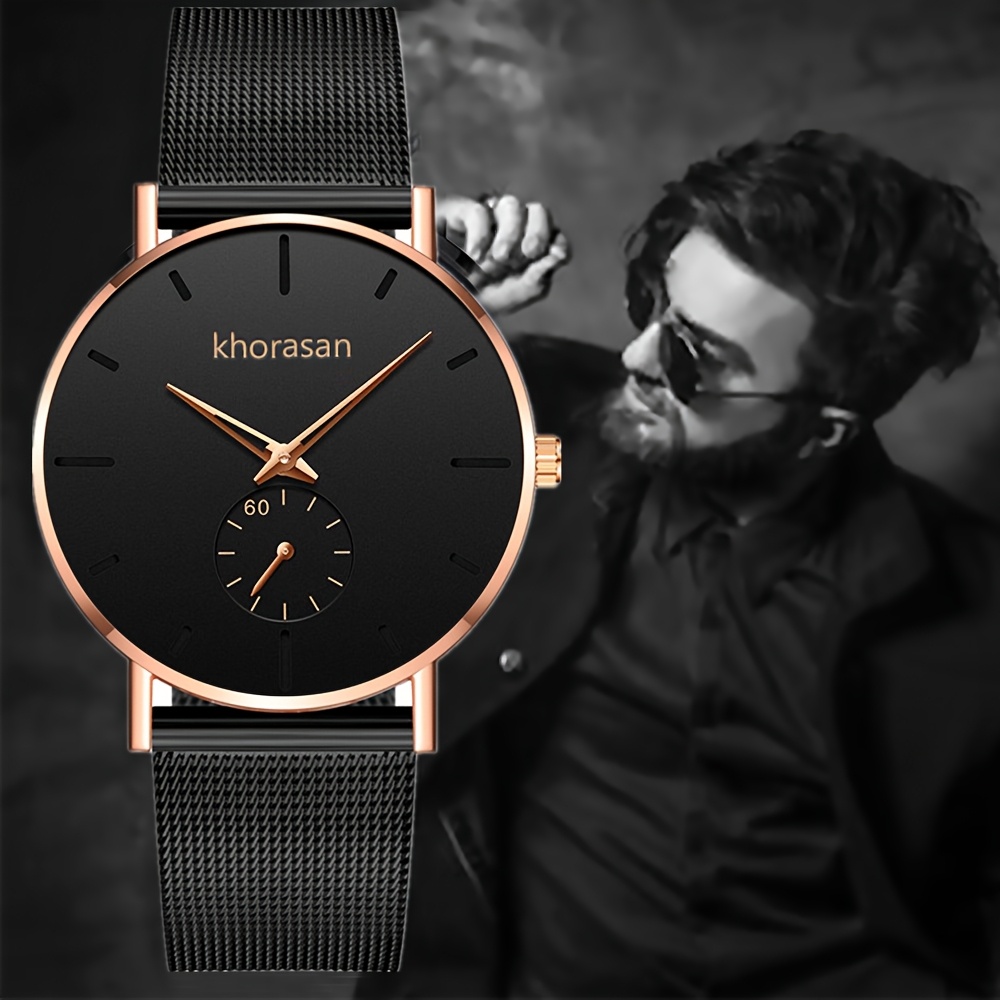 Image of 1pc Men's Quartz Watch, Second Hand For Decoration , Mature And Stable, Casual Fashion, Perfect Gift For Thanksgiving, Father's Day, Ramadan, Birthday, Etc