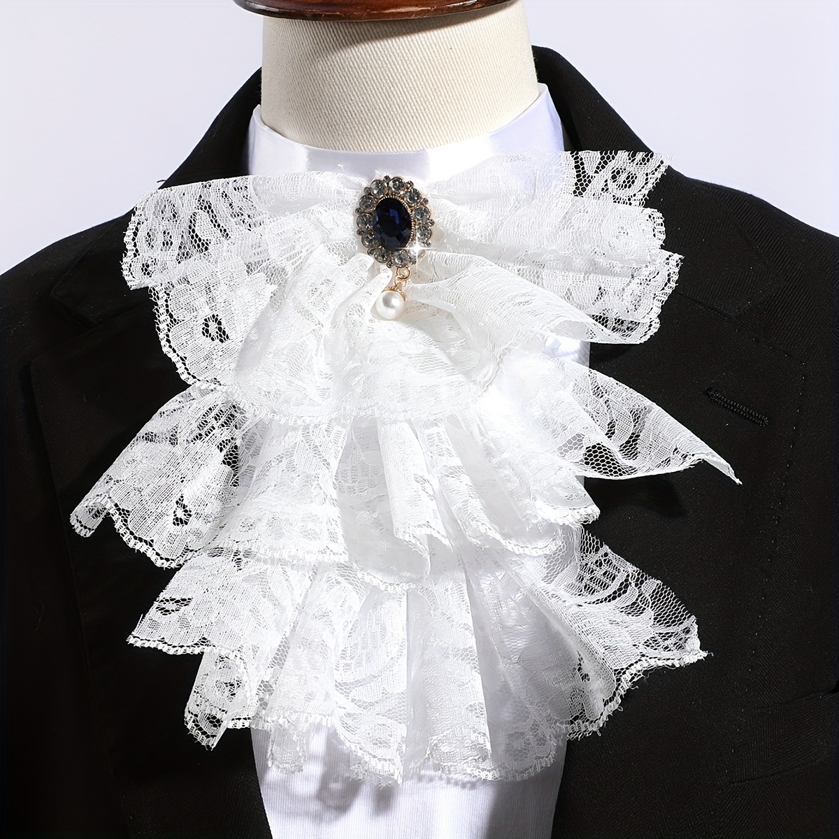 

1pc Vintage Court Style Lace Collar Fake Collar Victorian Decoration