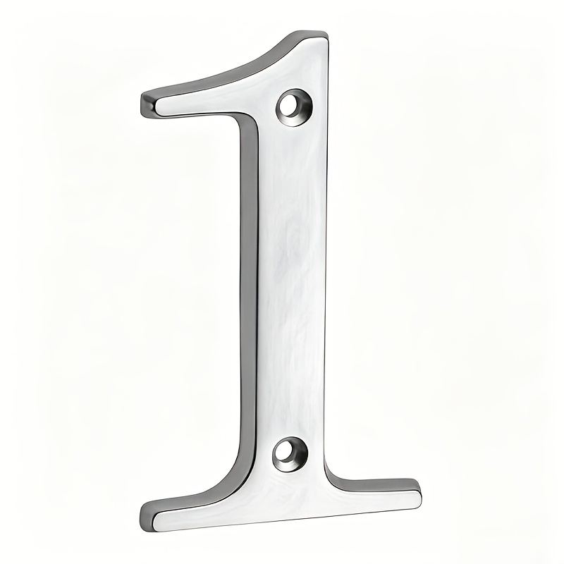 TEMU [customization] 1pc Personalized Stainless Steel House Number, Customizable With Numbers Or Letters, 10cm High Personalized Number Letter Door
