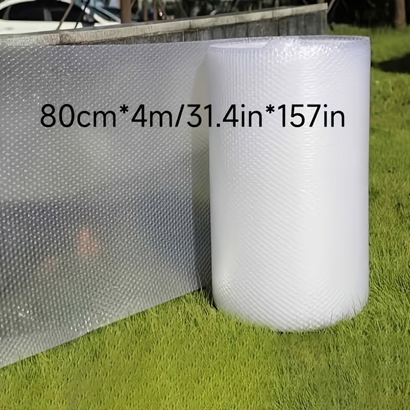 TEMU Rouleau de film isolant à bulles, taille 80 cm x 4,11 m. Utilisé pour les déménagements, l'expédition et les services de . Utilisé pour et
