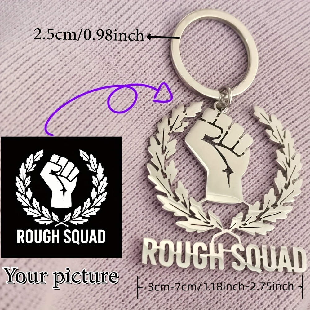 TEMU [custom] Women's Key Chain Club Logo Corporate Etc. Photo Personalized Custom Stainless Chain Unique Personality Luxury Picture Custom Key Chain