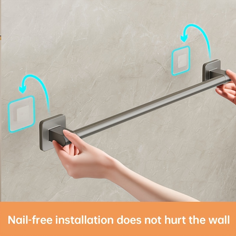 

Jiayun Easy-install No-drill Towel Bar - Wall Mounted, Multi-use For , Plastic, Christmas/halloween Gift Decoration