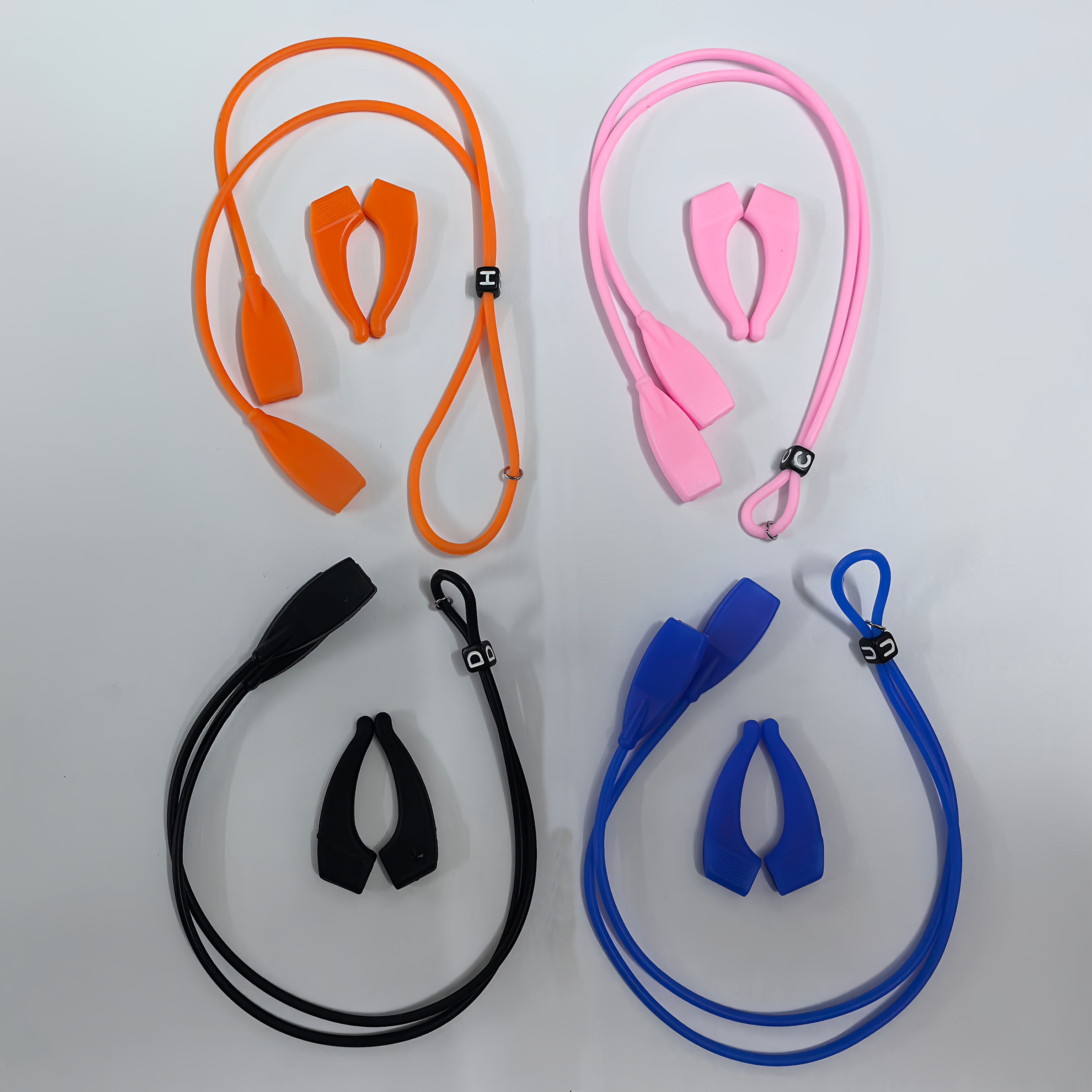 Adjustable Glasses Strap With Anti-Slip Ear Hooks – 8-Pack, Elastic Fabric, Fits Men Women Kids For Sports & Daily Use