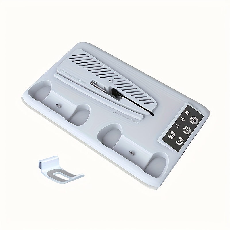 Hladilno Stojalo in Polnilna Postaja za PS5/P5 Slim/P-5 Pro z RGB LED, Dodatki za Držalo Slušalk