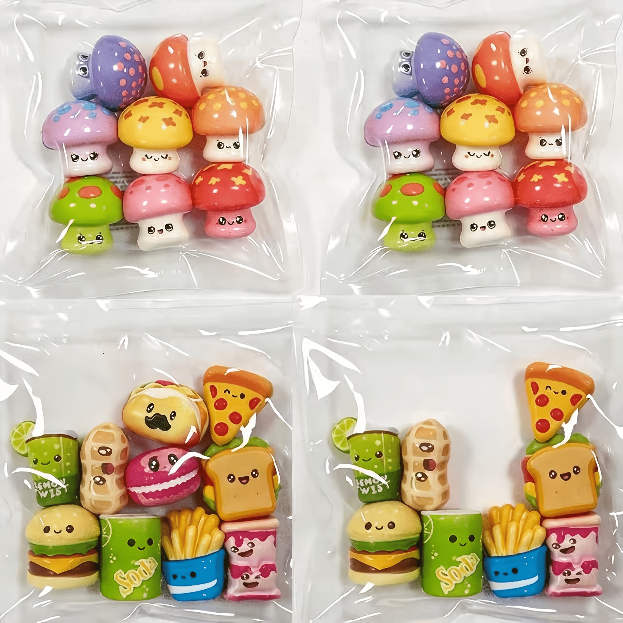 Image of 12/24/32pcs Party Favor Toy Pack, Classroom & Birthday Gift Bags, Christmas Gifts For Grandkids, Assorted Junk Food & French Fry Slow Rebound Toys For , Halloween & Christmas Presents, , Random Colors