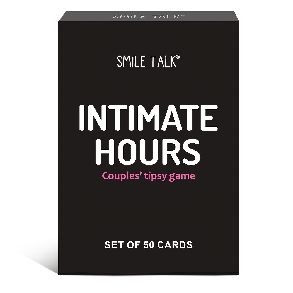 Smile Talk Couple Interactive Deck Card Game, 50 Fun Question &, Couple Tabletop Game, Romantic Date To Boost…: retailer-supplied image