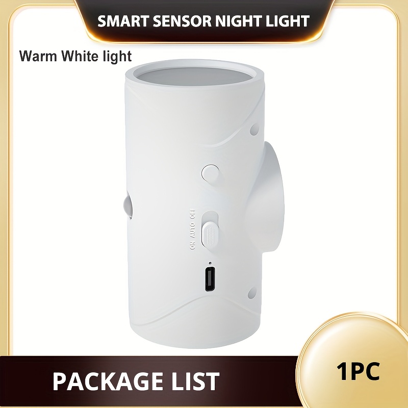 TEMU LiHangStar Akıllı Hareket Sensörlü LED Duvar Lambası, Dimmerli, Şarj Edilebilir Gece Lambası, Otomatik Açma/Kapama, 3 Mod