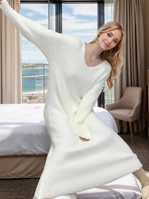 oversized lounge dress Around the City My Mojo Lounge Dress | Soft Jersey Knit Organic Cotton