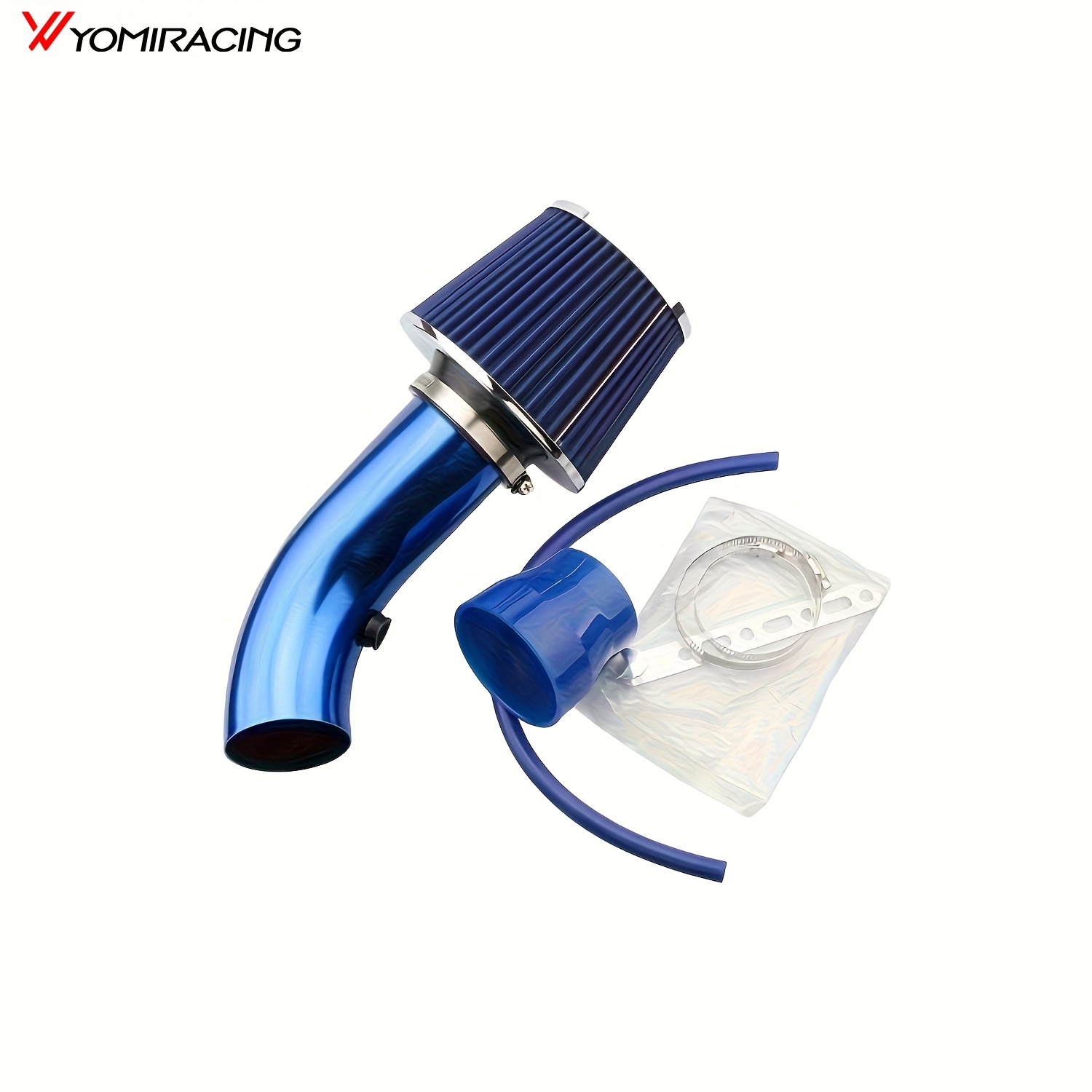 TEMU New Universal 3-inch Aluminum Alloy Intake Pipe Modification Kit With 76mm Air Filter And Universal Filter Cartridge Mushroom Head
