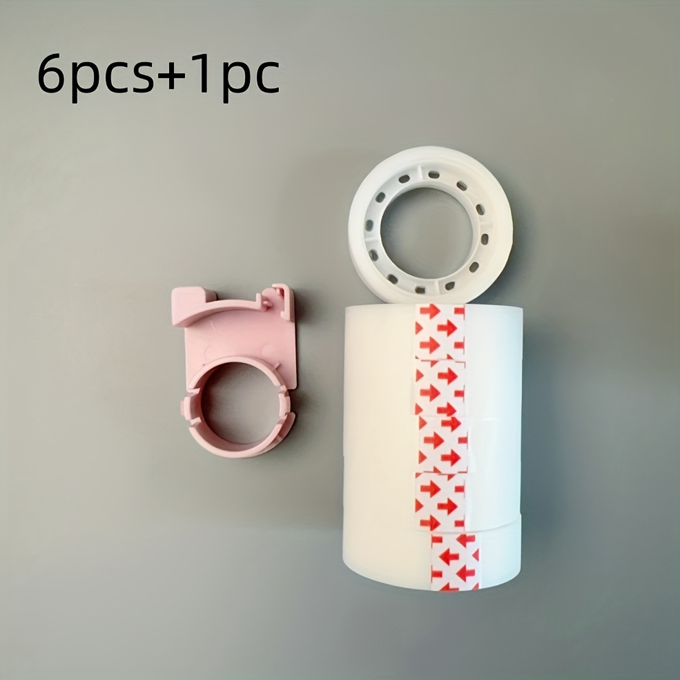 TEMU 6/12pcs Invisible Tape With 1pc Random Color Cutter, Matte Tape, Tape, Tape, Transparent Tape Refill For Desktop Tape Dispenser, Suitable For