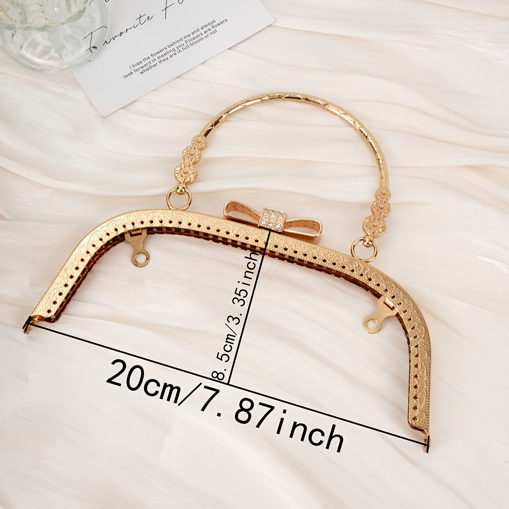 TEMU Accessorio per borsa 1 pz, tracolla semi-ovale con , a semicerchio, chiusura a , hardware in ferro, accessorio per borsa quadrata da 200mm
