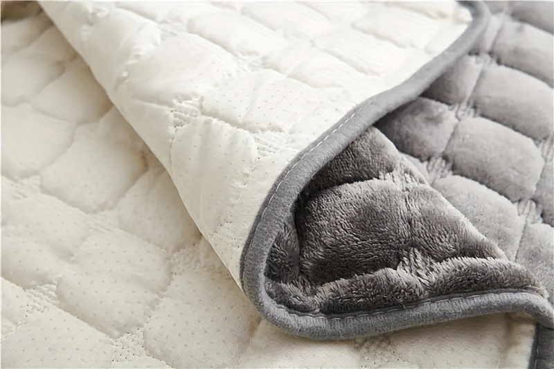 1pc Velvet Recliner Chair Cover, Non-slip Recliner Slipcover Sofa Cover, Plush Recliner Cover, For Living Room Office Home Decor