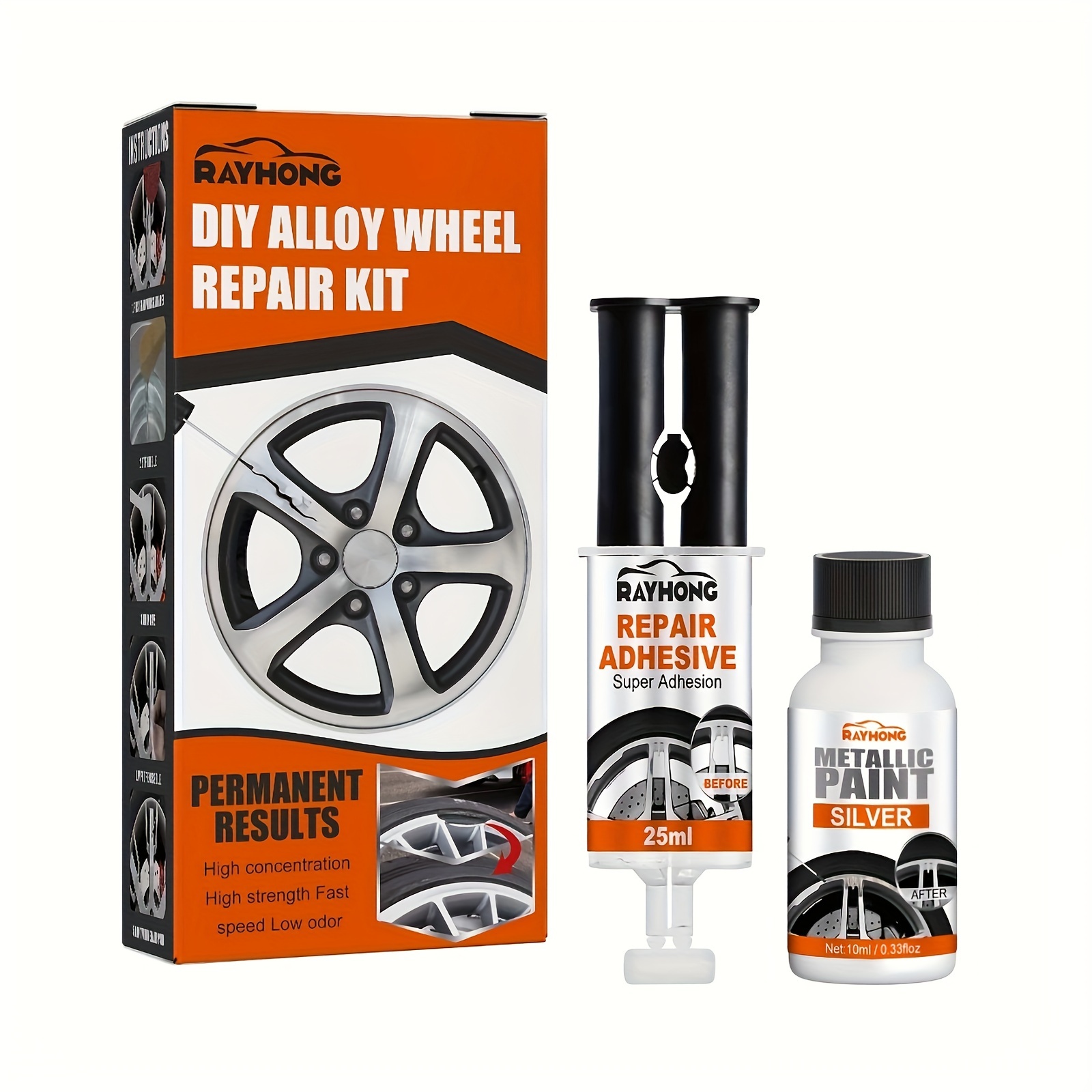 ALUFELGEN Reparaturset Felgenschäden Auto Rader Felge Dent Kratzer Pflege  DIY