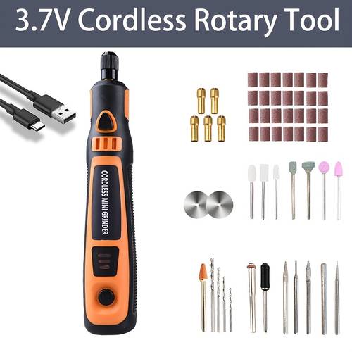 700mah cordless rotary tool kit adjustable rubber grip precision copper spindle usb charging for engraving sanding polishing model making projects perfect companion for home tasks ideal gift