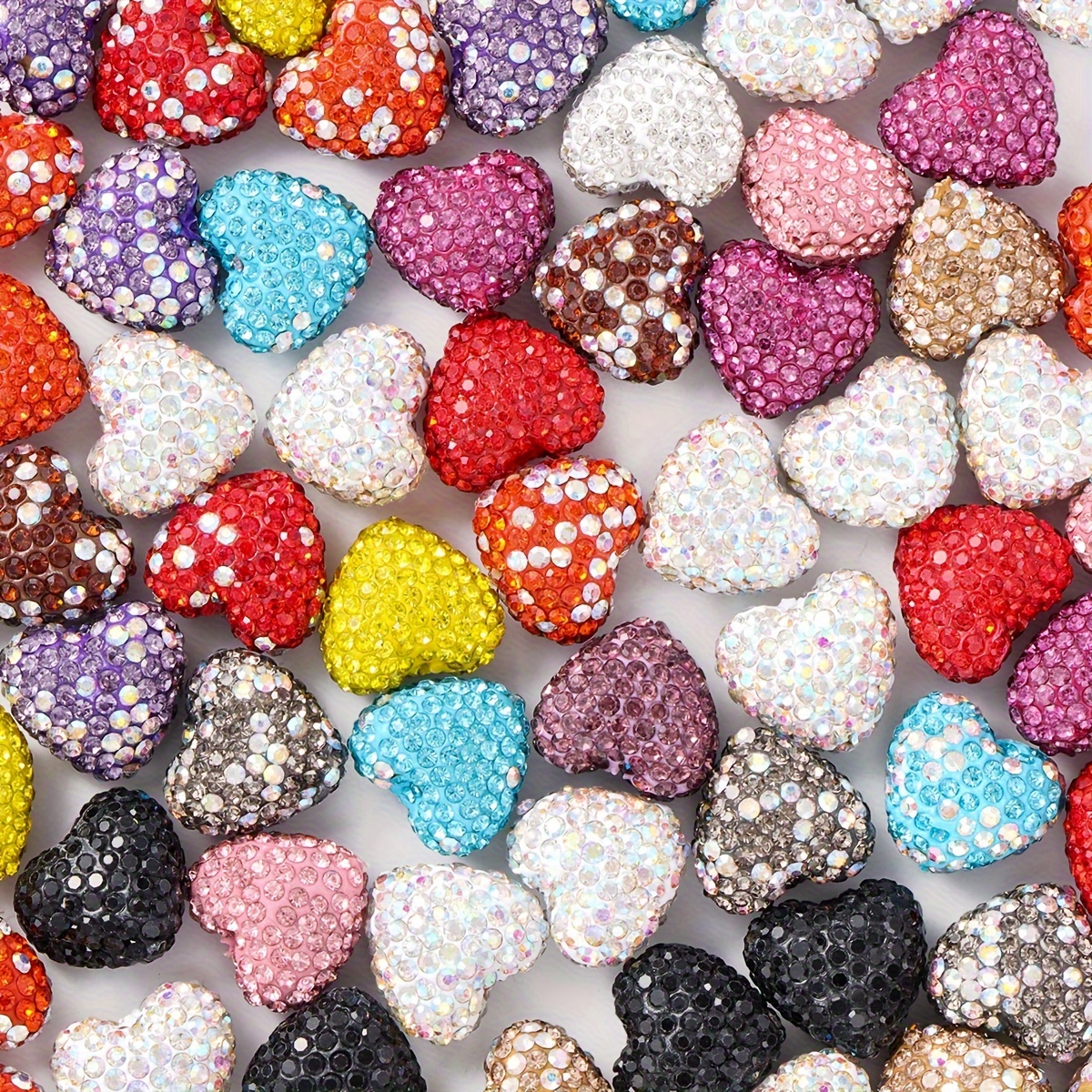 

5-pack 15mm Premium Acrylic Rhinestone Beads - Colorful, Ideal For Diy Jewelry, Rainbow Pens, Keychains & Bag Charms