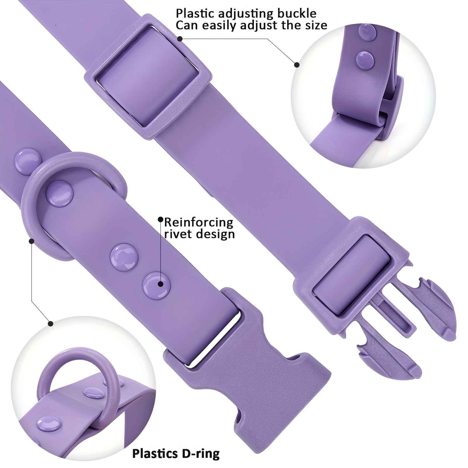 Durable PVC Pet Collar for Large, Medium and Small Dogs