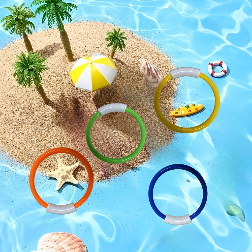 Jouets Plongée Piscine Jouets Plongée Komicea - 30 Pièces - Anneaux, Sirènes, Trésor - Sac De Rangement Anneaux Piscine Enfant