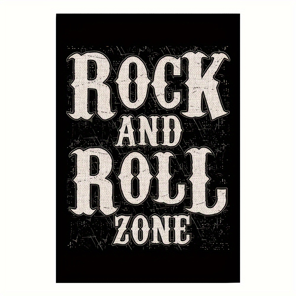 Image of Rock And Garden Flag Yard Outdoor House Room Decoration Banner, 12x18 In, Gifts For Families Rock Lovers( Flag)