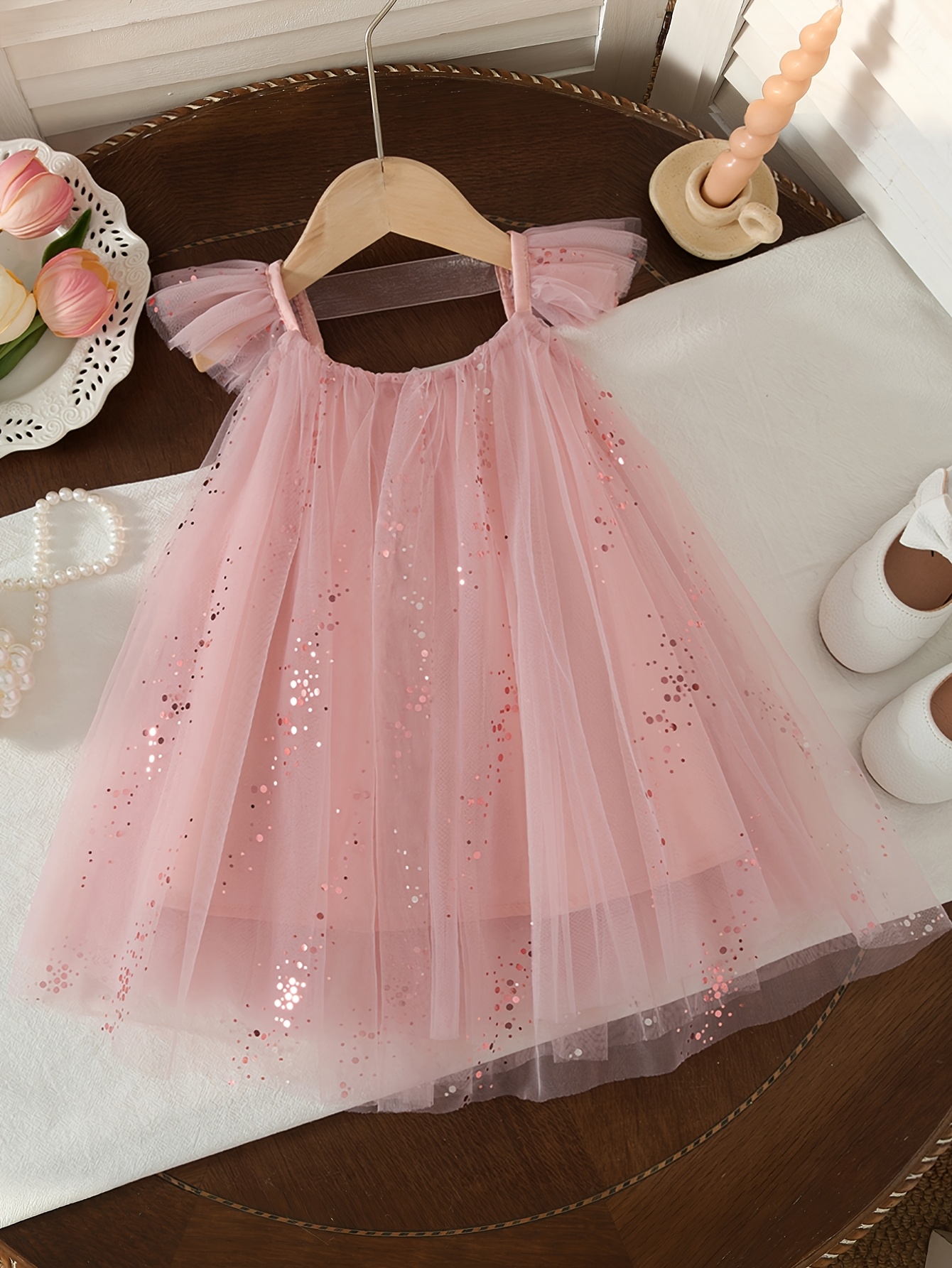 pink glitter princess dress Quinceanera Dresses Pink Glitter, Ball Gown Birthday Xv Dress – jkprom
