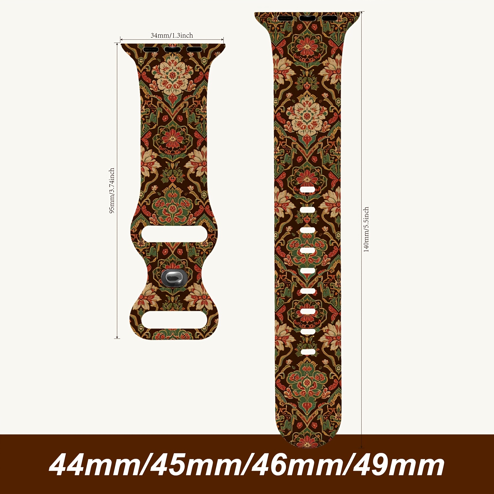 TEMU Bracelet pour /5/6/7/8/9/10, SE1/2 Ultra 1ère 2ème 3e Gén - Compatible avec Tous les Modèles d'Apple Watch. Portable de Haute Qualité : aux