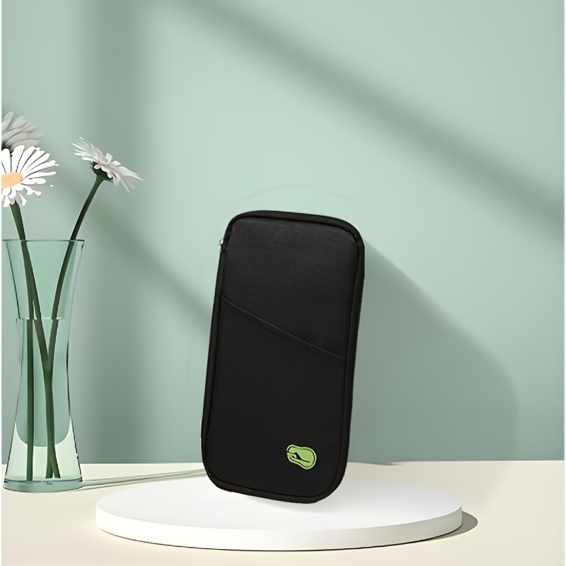 E-shop Schlanker minimalistischer Reisepasshalter mit Handytasche & integrierter Kartenhalterung – Großes Fassungsvermögen, ideal für Geschäftsreisen &