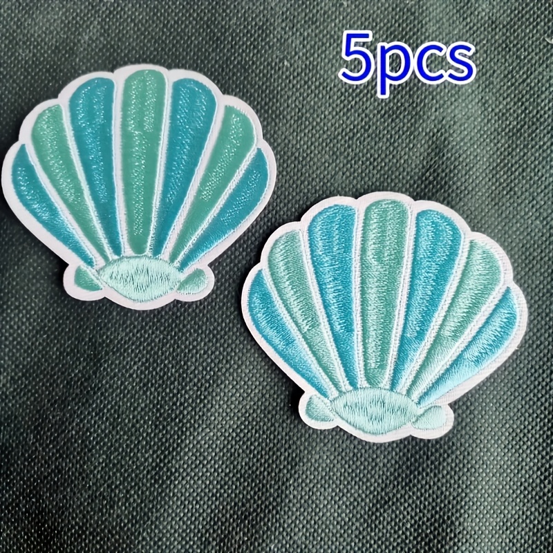 E-shop 5-teilige Strandurlaub-Stickpatches zum Aufbügeln & Aufnähen - DIY Mehrfarbige Applikationen für Kleidung, Hüte, , Geldbörsen - Zum Aufbügeln