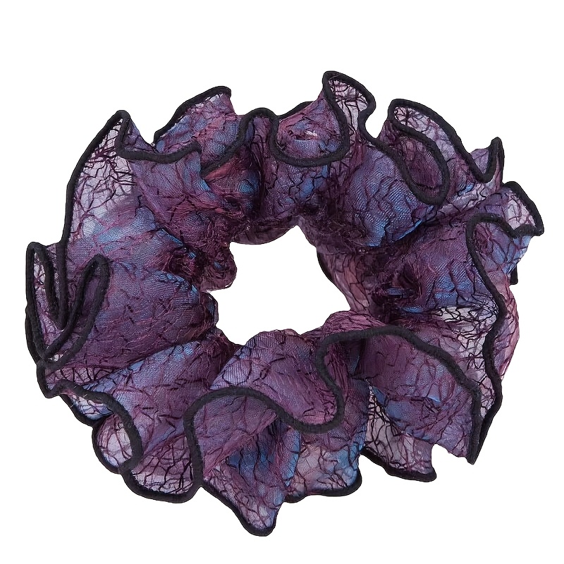 TEMU A Fabric Hair Tie Accessory For Women, Suitable For Buns And Ponytails, Featuring A Wide Ribbon Hairband