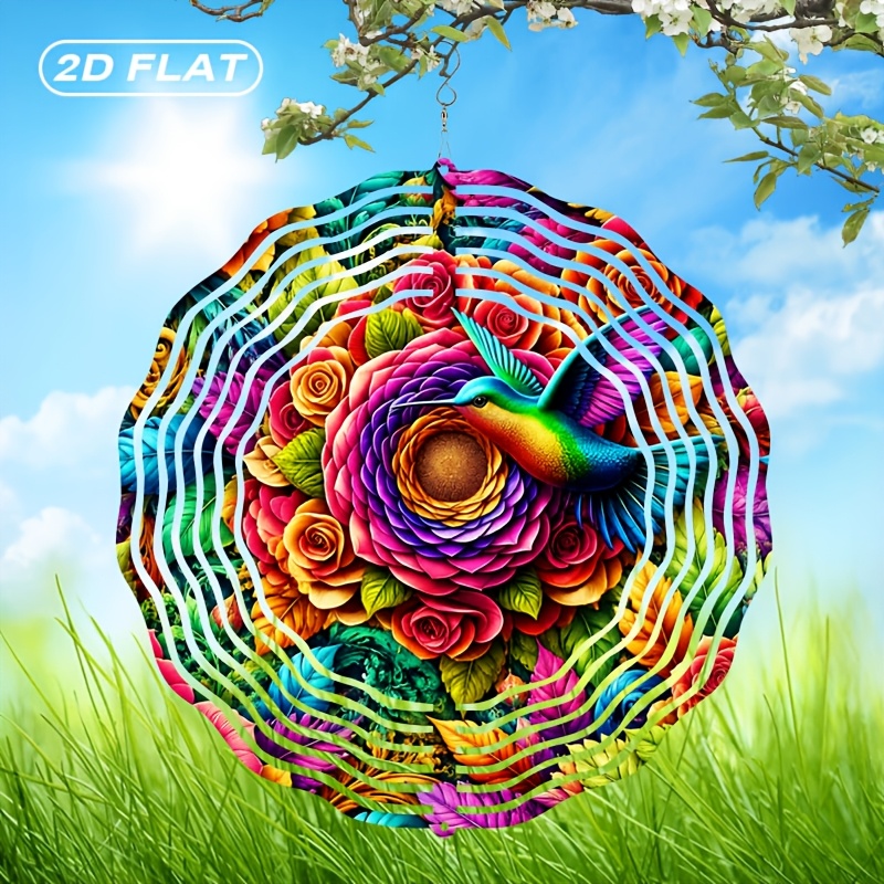 hummingbird wind spinner sold on Temu United States