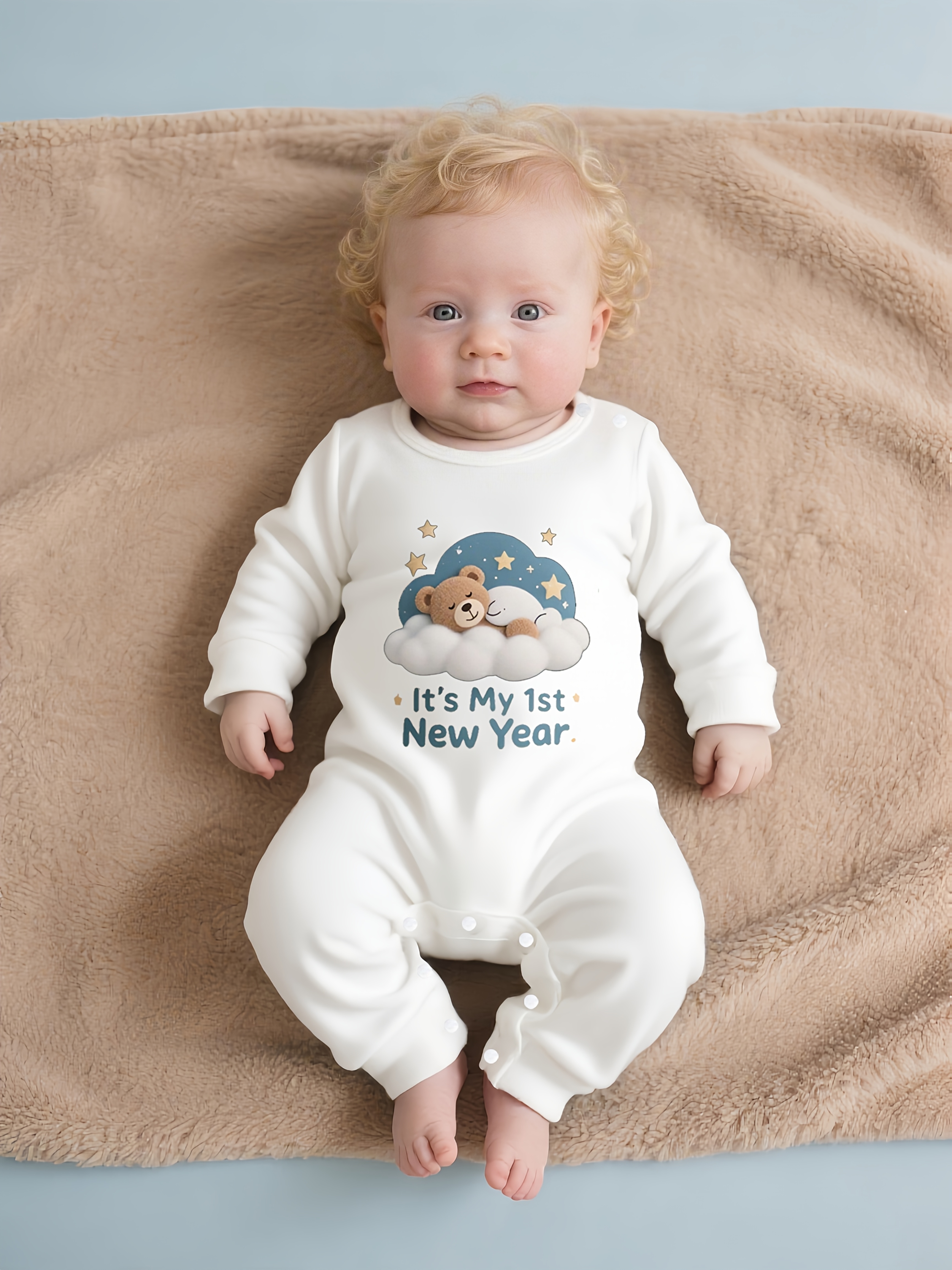 Babykleding met sterren- en berenprint