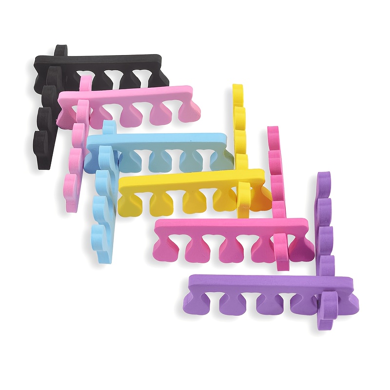 4pcs Heart-Shaped Nail Art Finger Separators for Polish Application