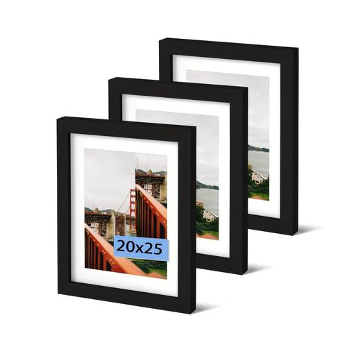 3pcs 30x40cm a4 21x30cm modern mdf christmas photo frames wall art pictures frame for tabletop and wall mounting artificial wood vertical orientation