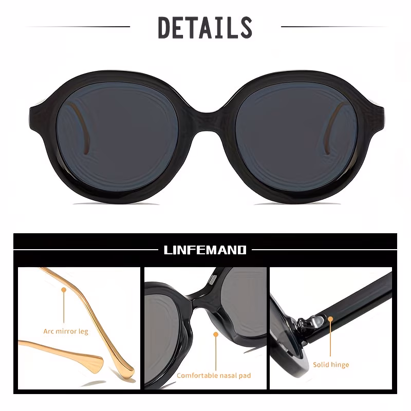 classic retro round fashion glasses for gift for shopping parties and festive occasions Product details 1