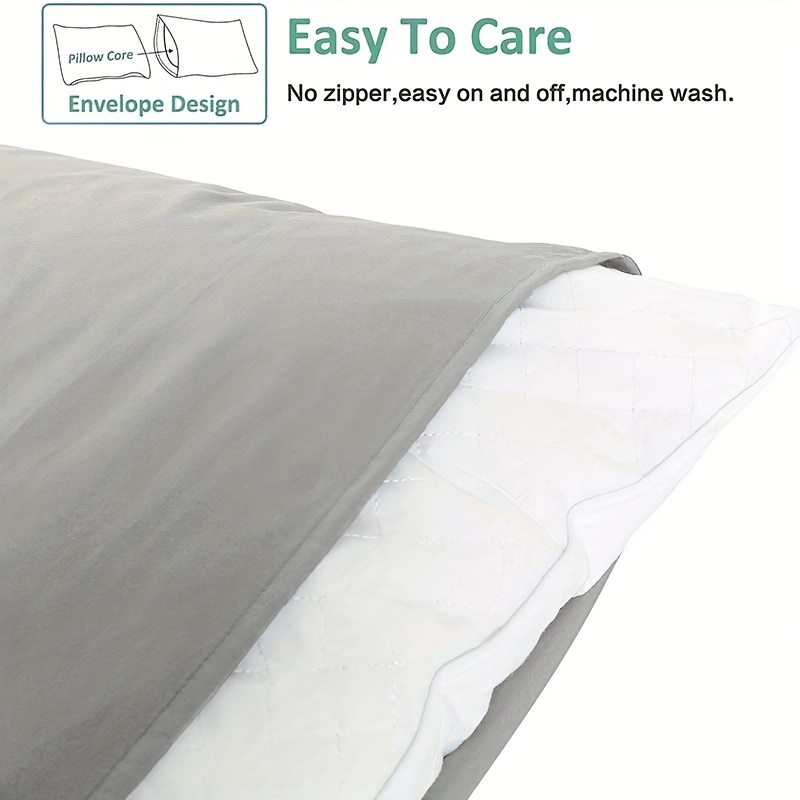 ultra soft brushed pillowcase wrinkle fade stain resistant with envelope closure 18 89x29 13in   bedroom   details 9