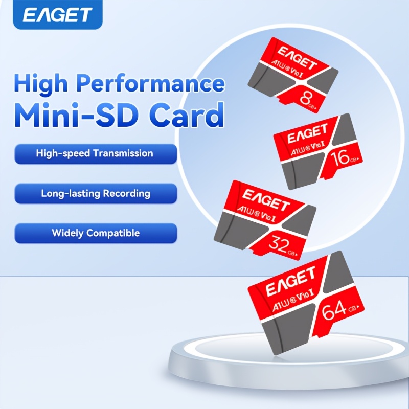 

Eaget Memory Sd Card, 8gb/16gb/32g/64g, Small Capacity Flash Memory Tf/sd Card For Driving Recorder, Mobile Phone, Pc, Earphone Speaker, Hd Camera, Psp, And Smartphone/camera Sd Card Storage Expansion