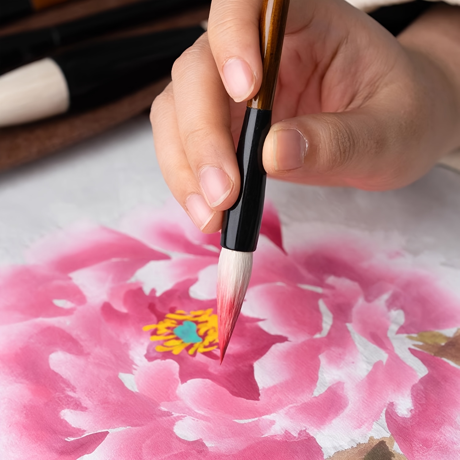 12pcs High-Quality Watercolor and Calligraphy Brush Set, Artist Tools