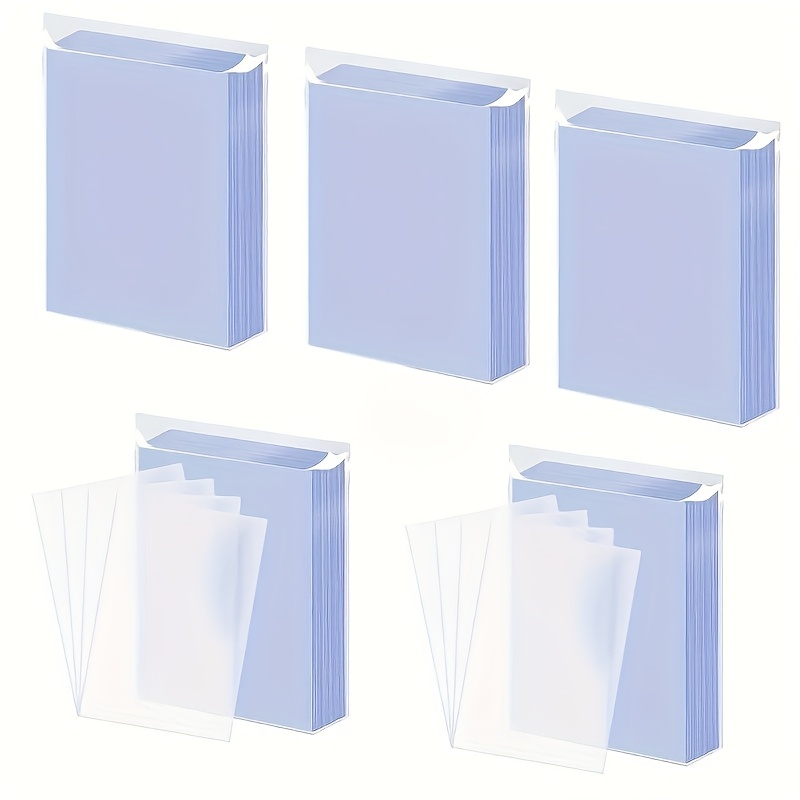 clear pocket sleeves for cards Card | Trading Card Protectors | Transparent, Durable, And Flexible | Suitable Storing Trading And Game Cards These A6 plastic sleeves can be used as a package for your cards 4 Pocket Card Protector -