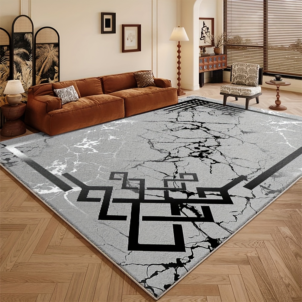 TEMU Tappeto in velluto lavabile Design Premium Ufficio Interno Lussuoso Antiscivolo Vita di Storie Caldo Supporto Stile Vintage Lussuoso Lavabile in