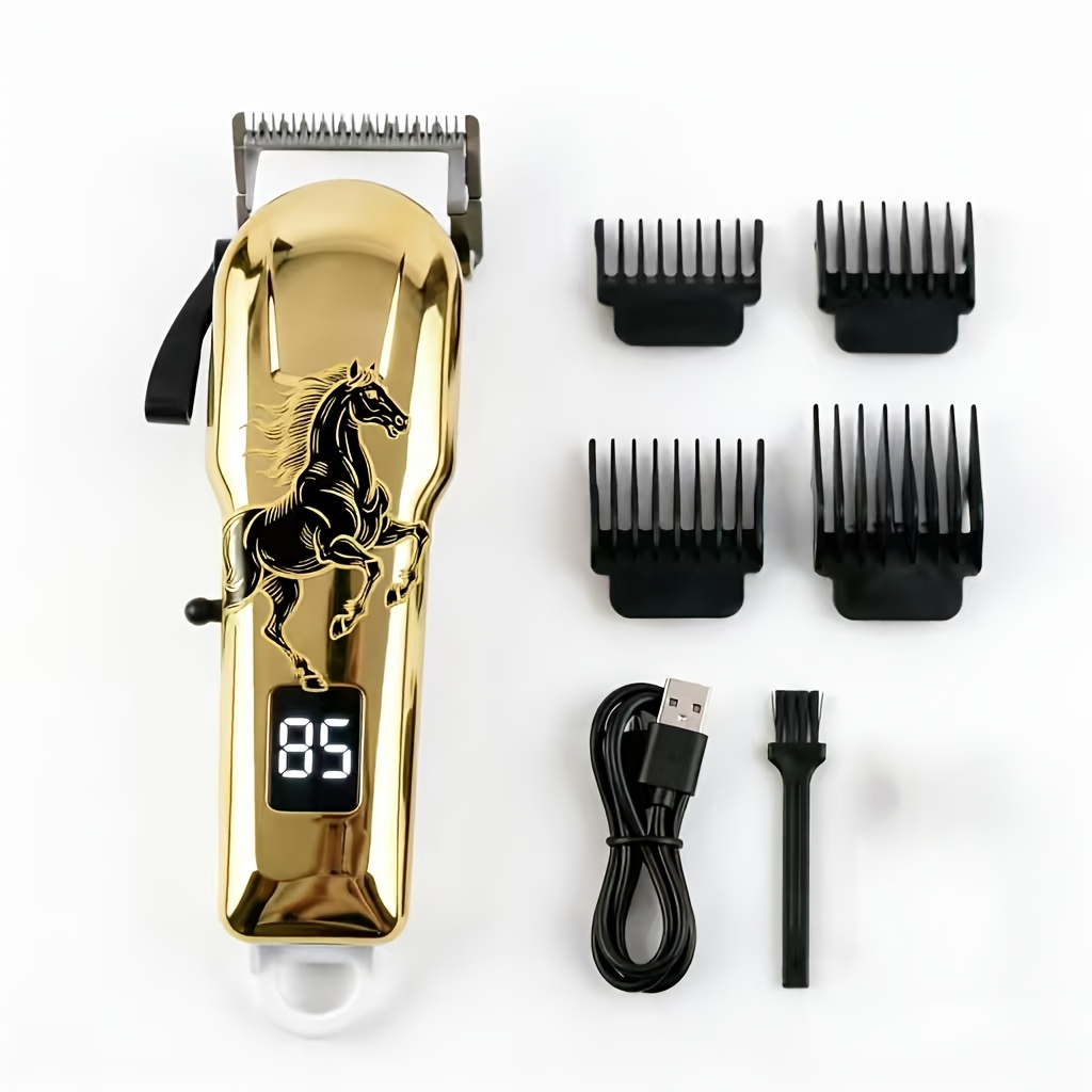 TEMU Cordless Horse Clippers For Grooming, The Versatile Horse Comb Can Adjust The Razor Size, Features High Power, Operates , Has A Portable Lcd, Is