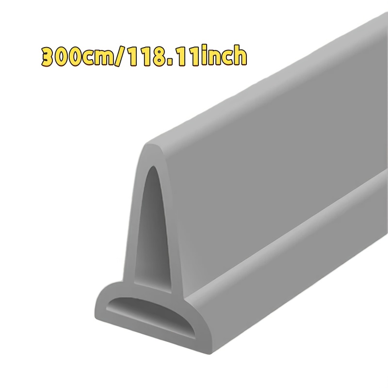 1 Roll Shower Seal - Wet And Dry Barrier, No Power Required Foldable Bathroom Flood Prevention Strip