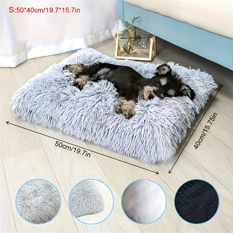 Comfortable Multi-Functional Pet Bed Mat, Suitable for Cats and Dogs, Multiple Models Available. Soft Long-Pile Polyester Fiber Bed, Simple and Aesthetic Design for Dog Beds, Hand Washable, Perfect for Bedroom/Living Room, Enhances Pet Comfort. Ideal