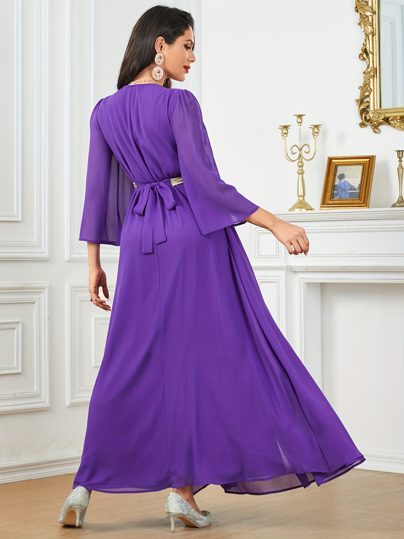 sachin and babi light blue dress cheers to the champagne dress!!🥂🎉 this dress is a classic v-neck slip  dress made of champagne colored poly satin with a black velvet tie-belt. i  love how classic this dress is in