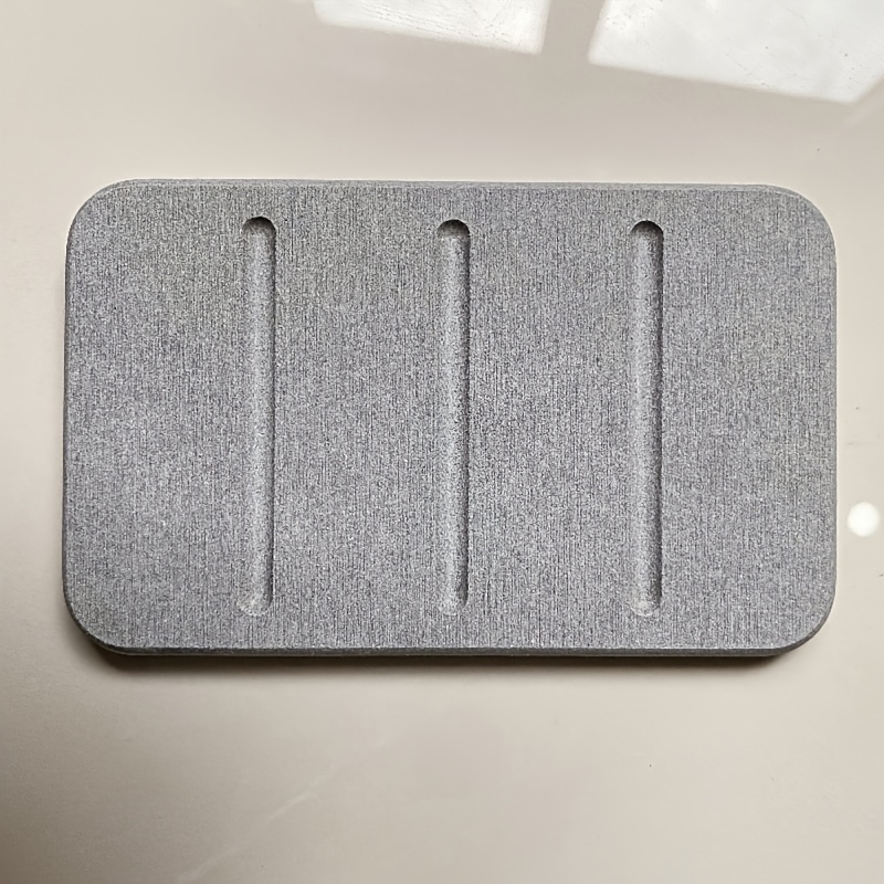 Diatomite Soap Pad, Bathroom Countertop Absorbent Drying Mat, Toothbrush And Soap Drainage Mat, Absorbent Soap Dish