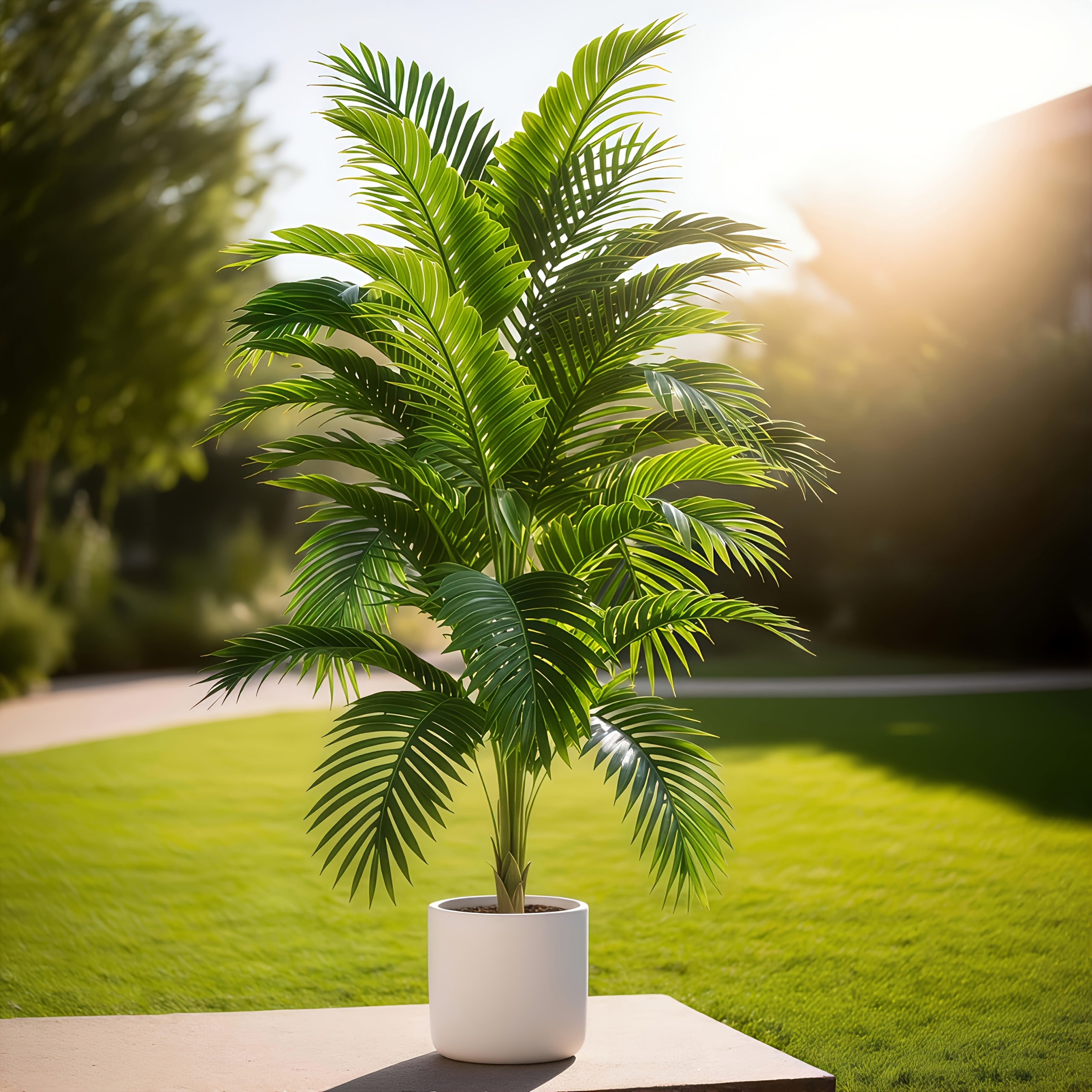 1 Super Large Artificial Palm Tree with Dense Leaves and UV Resistance - UV-resistant Indoor/outdoor Decoration, Dense Green Leaves, Maintenance-free Fake Tree, Without Flowerpot, Suitable for Home, Office, Wedding, Party - Suitable for All Seasons