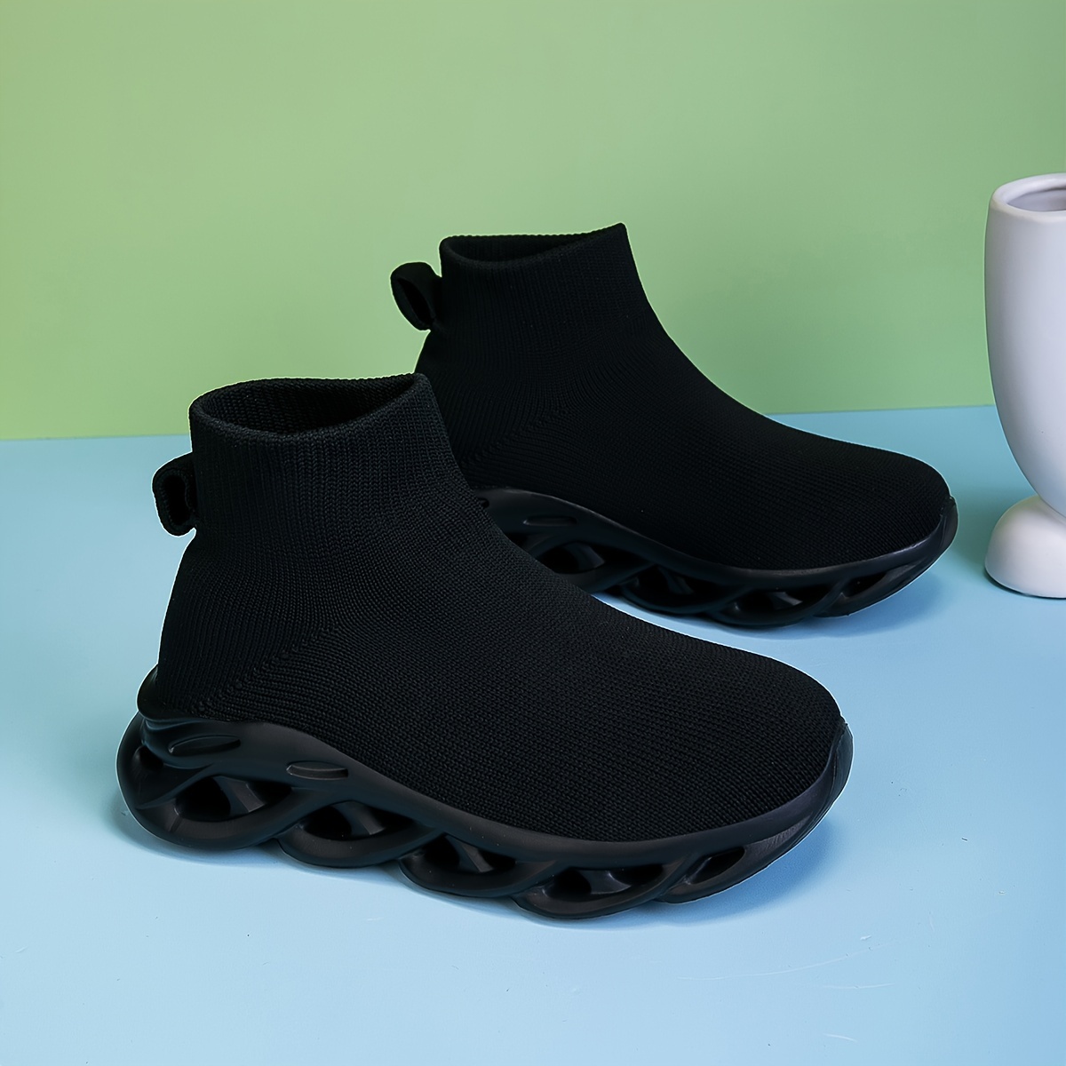 Girls' Casual High-Top Sneakers, Running Shoes