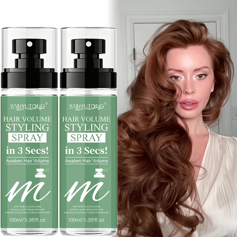 2 Bottles In 3 Volumizing Styling Spray Volume And Texture, Lightweight And Oil-free Formula, Suitable For Fine, Flat Hair, Provides Long-lasting Lift And Hold