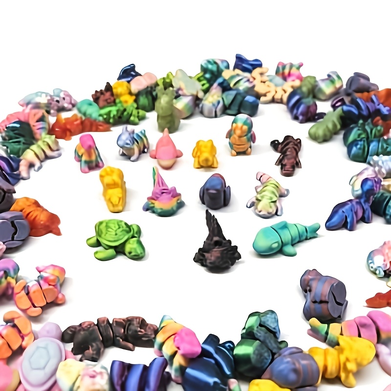 52pcs Random Colors Animal Kingdom Toy Figure Playsets
