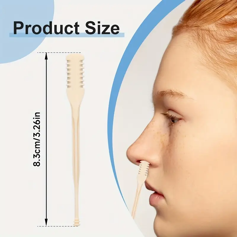 manual nose hair trimmer set for men and women stainless steel 12 teeth   nasal hair clippers waterproof   battery free with clean brush travel organizer Product details 7