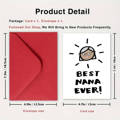 1 pièce carte de vœux meilleure du monde ! avec enveloppe, motif ludique dillustration de en dessin , pour des s, un anniversaire et un remerciement, cadeau idéal pour , et les